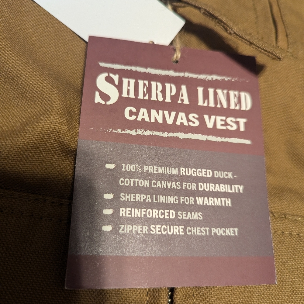 Steelton workwear Sherpa lined canvas vest size XL - Picture 9 of 11
